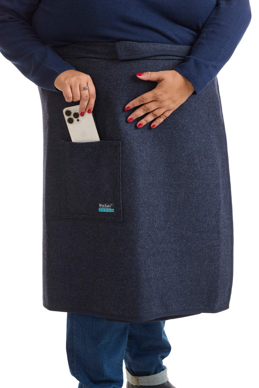 The Indigo Herringbone