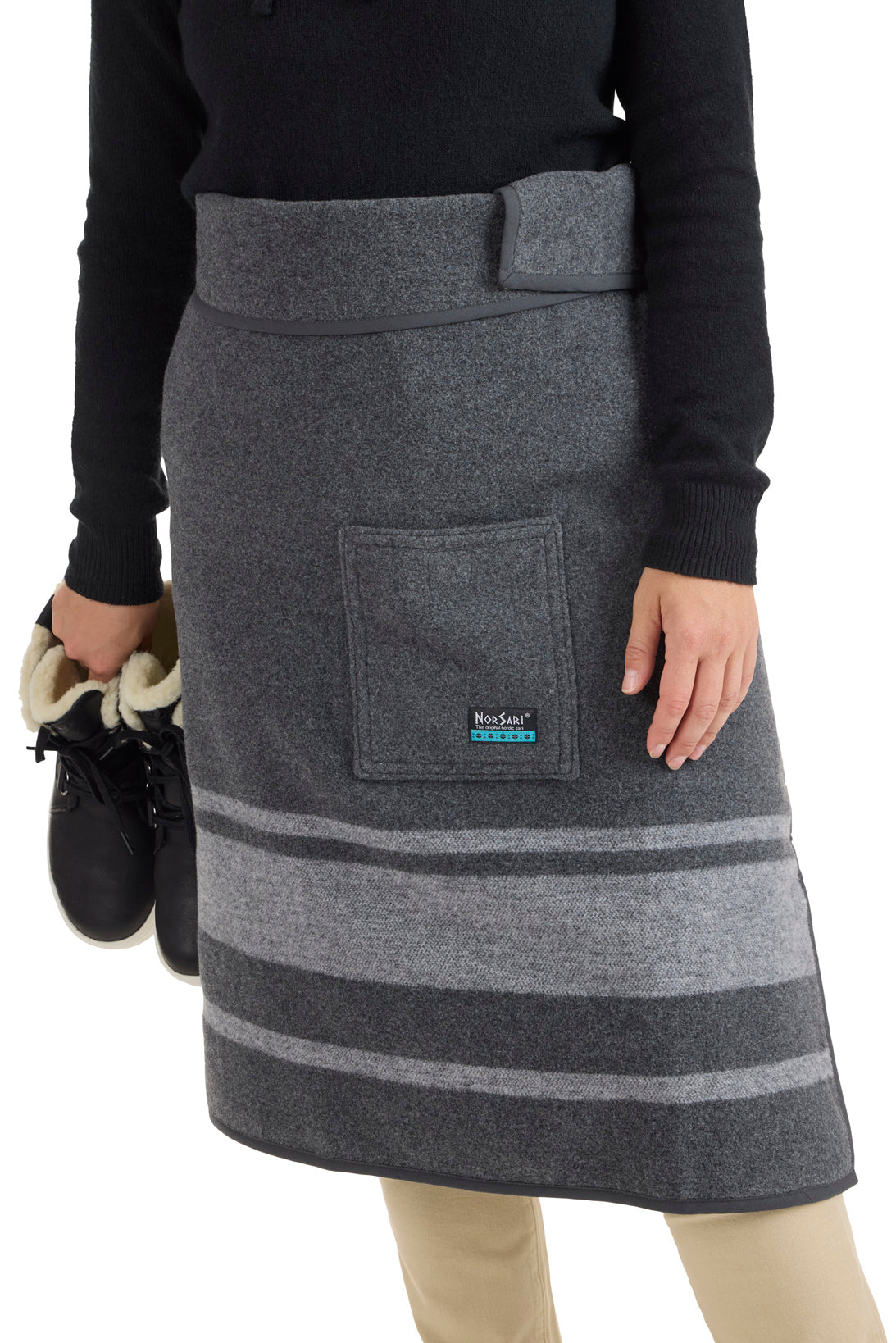 Norsari grey outlets wrap BNWT